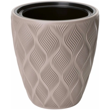 Puķu pods Flow 30cm 15.5L, brūns FORM PLASTIC
