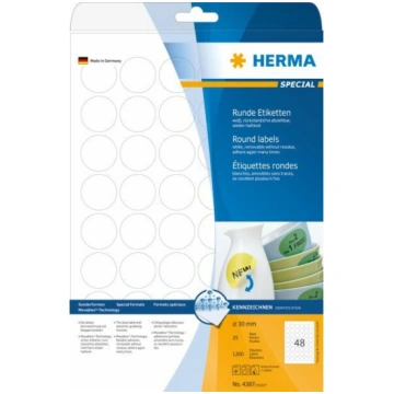 Herma Etykiety odklejalne Movables A4, , , matowy,