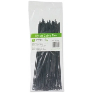 Techly Nylon cable ties 142 x 3,5mm 100pcs black (
