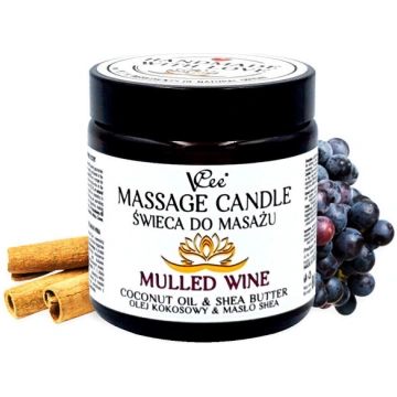 Masāžas svece VCee, karstvīna aromāts, 80 g
