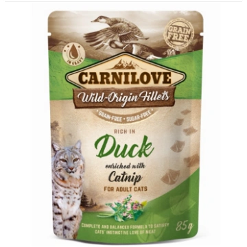 Carnilove Cat Pouch Duck&Catnip 85g