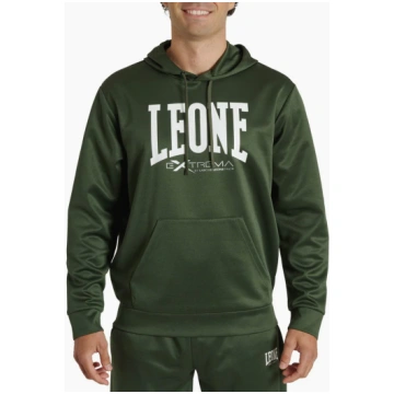 Sweatshirt Leone Logo with hood ABX119 Green