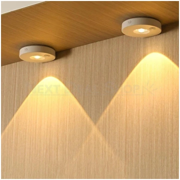 2 Pack - Rechargeable Motion Sensor Puck Light