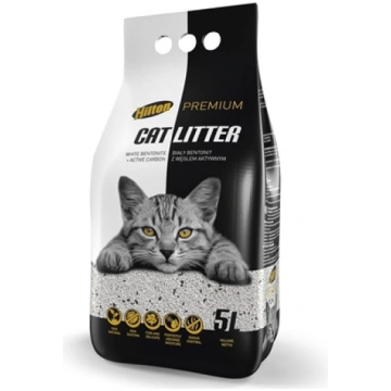 HILTON Bentonite with activated carbon White - cat