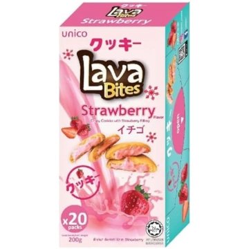 Unico Lava Bites Strawberry | 200 g | 20 atsevišķi