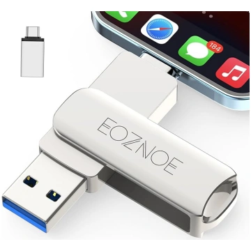 EOZNOE USB zibatmiņas karte 128 GB iPhone, ārējā a