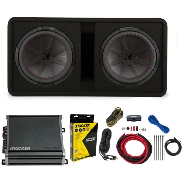 Kicker Comp R 12 Inch Dual Subwoofer in Vented Enc