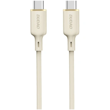 Dudao L7SCC USB-C uz USB-C kabelis 100W 1m, bēšs -