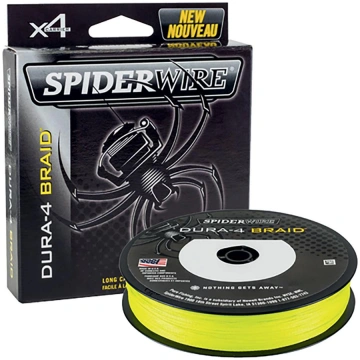 SpiderWire Dura 4 pīta līnija Yellow 0.14