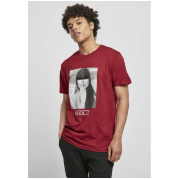 T-Shirt F#?KIT burgundy XXL Mister Tee