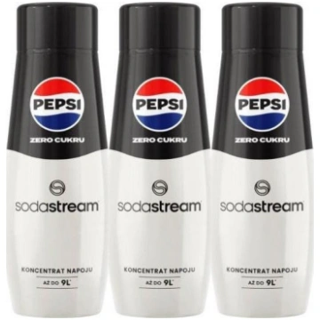 Sodastream 3 X Sīrups Pepsi Zero Cukru 440 Ml