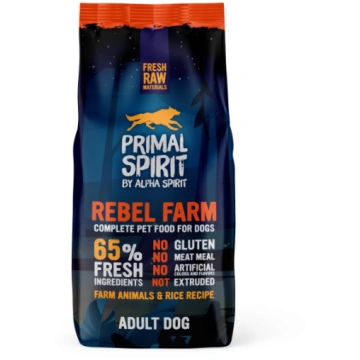 65% REBEL FARM 12kg vista, zivs Pilnvērtīga sausā 
