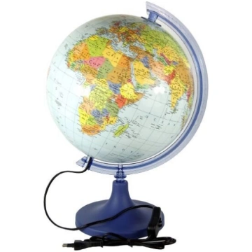 Politiskais pasaules globuss 25cm, izgaismots Nav 