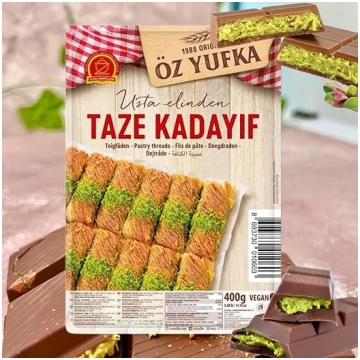 OZYUFKA Kataifi Kadayıf Sasmalcināta fillo mīklas