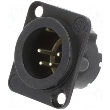 Connector: XLR | socket | male | PIN: 4 | straight