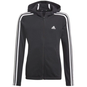 Adidas Essentials 3S Hoodie Jr ar pilnu rāvējslēdz