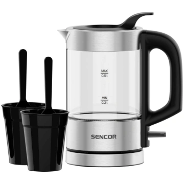 Sencor SWK 160SS Celojuma tejkanna ar 2 kruzem un 