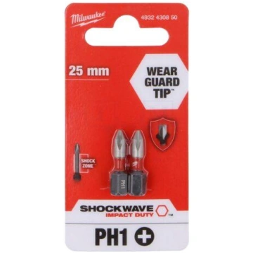 Screwdriver bit | Phillips | PH1 | Kind: impact | 