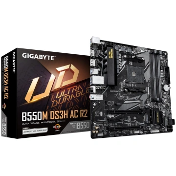 Mainboard-GIGABYTE-AMD B550-Socket AM4-micro ATX-R