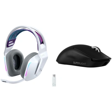 Austiņas Logitech G733 Lightspeed Balts (981-00088