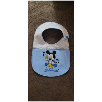 Bavetta Artisan Bib with customizable embroidery, 