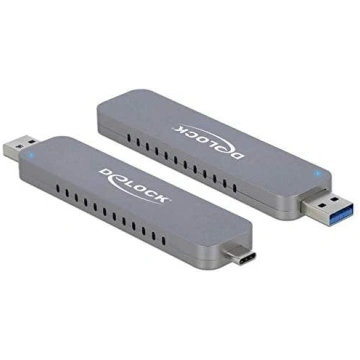 DeLOCK M.2 PCIe SSD with USB-C + Type-A St - Exter