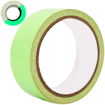 Fluorescējoša pašlīmējošā lente, spīd tumsā, 5 m -