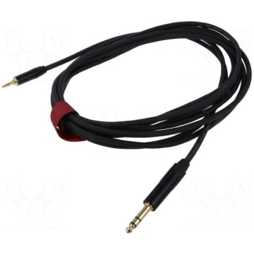 Cable | Jack 3.5mm plug,Jack 6,3mm plug | 5m | bla