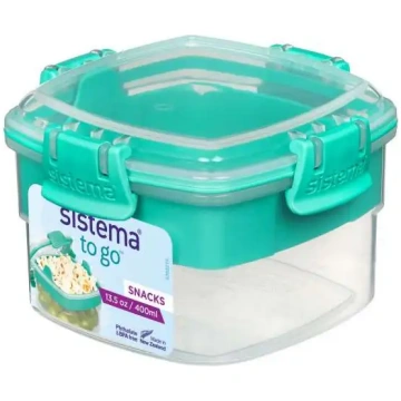 SISTEMA TO GO Uzkodu trauks 400ml 10x10xh7,5cm