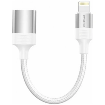 Swissten Textile Lightning - USB-A OTG Adapteris 0