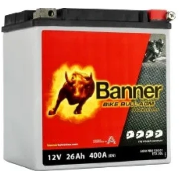 Bike Bull PRO 26Ah 400A 12V 168x131x176mm Auto aku