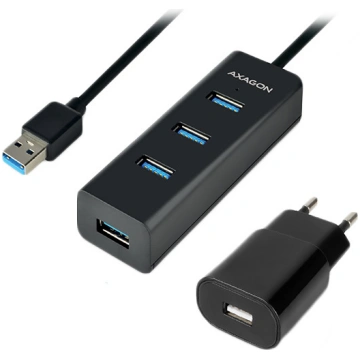 AXAGON HUE-S2BP 4x USB3.0 Charging Hub 1.2m Cable,