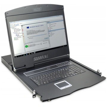 LCD Console 19inch KVM touchpad US keyboard
