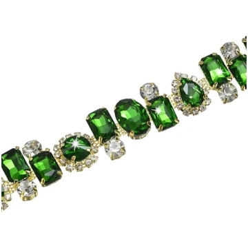 Crystal Rhinestone Chain Embellishment, 1 Yard Cry