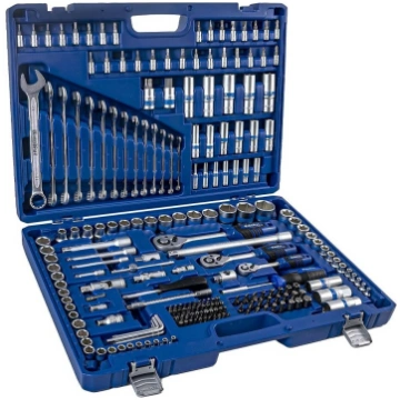 1/4" + 3/8" + 1/2" Dr. Socket wrench set 218pcs. K
