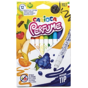 Flomasteri CARIOCA ar smaržu, 12 krāsas (200-05894