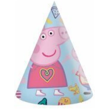 Svētku cepures Peppa Pig, 6 gab