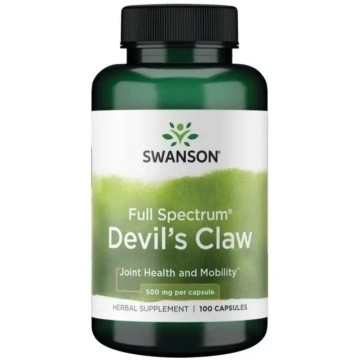 Devil's Claw 500mg, 100 kapsulas Swanson