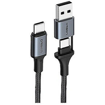Orsen S8 2-IN-1 USB and Type-C 5A 1.5m black T-MLX