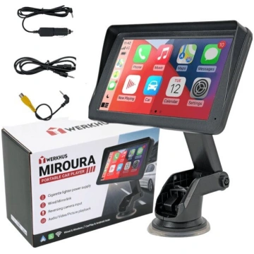 Auto multivides ekrāns ar Android Auto un Apple Ca
