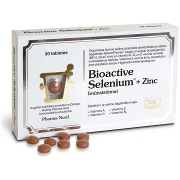 Bioactive Selenium+Zinc tabletes N30 Pharma Nord