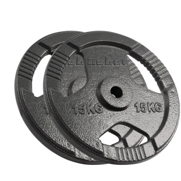 Set of cast iron weights 2x15kg, hole 31mm, plate 