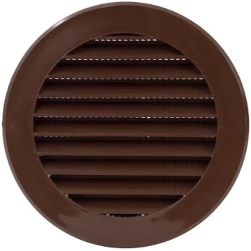 Ventilācijas reste PLAKANA apaļa D-100mm brūna EUR