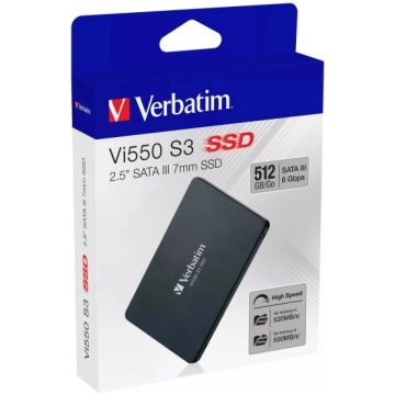 SSD diskdziņš Verbatim 512GB 2.5" SATA Vi550 S3