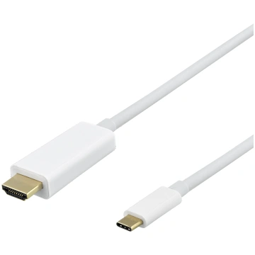 USB-C - HDMI kabelis DELTACO 4K UHD paauksuotos ju