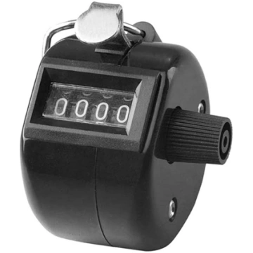 Mehānisks rokas skaitītājs Clicker AG75A, melns - 