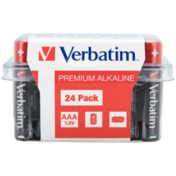 Baterijas Verbatim AAA Premium Alkaline 24-Pack 1.