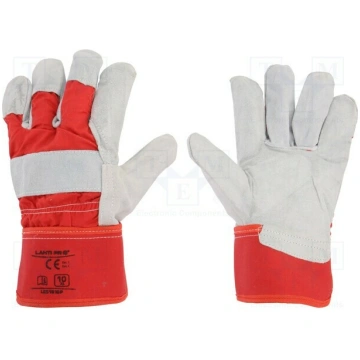 Protective gloves; Size: 10; red-white; furlined |