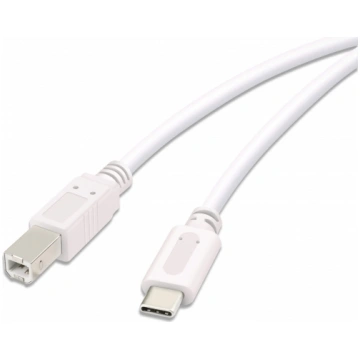 Vivanco cable USB-C - USB-B 3m, white (45356) 4535