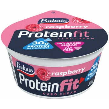 Biezpiena krēms Protein aveņu 300g, Baltais